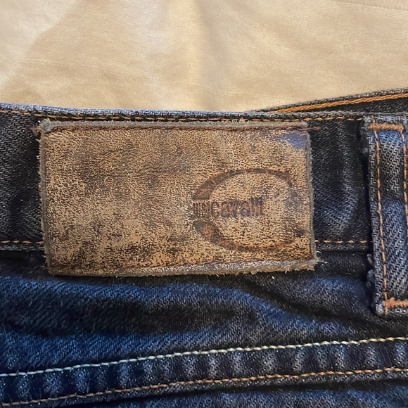 JustCavalli dark grey mid length denim skirt - Picture 4 of 8